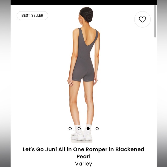 Varley Let's Go Juni All in One Romper in Blackened Pearl - Picture 7 of 7